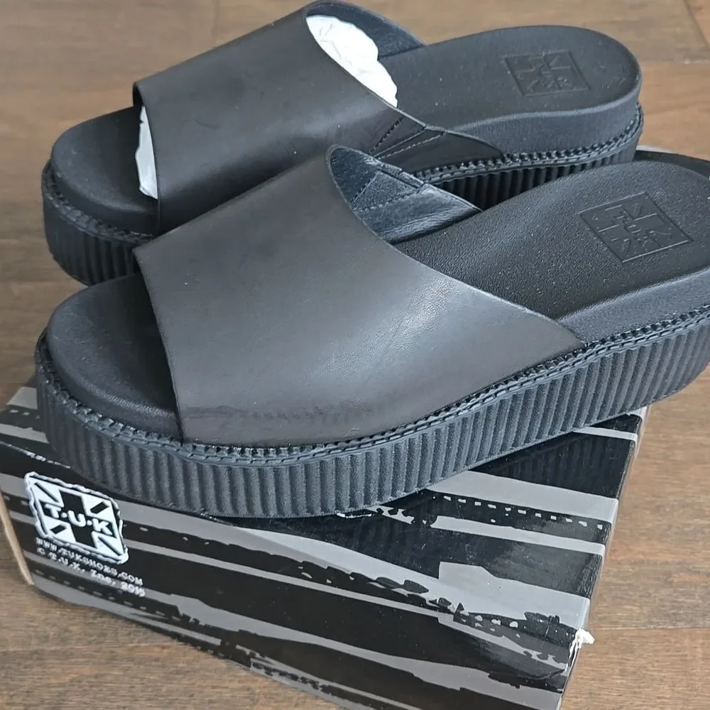 T.U.K platform creeper sandals Size 10 41
